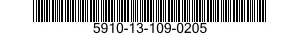 5910-13-109-0205 CAPACITOR,FIXED,MIC 5910131090205 131090205