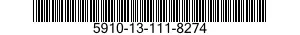 5910-13-111-8274 CAPACITOR,FIXED,PLA 5910131118274 131118274