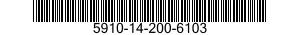 5910-14-200-6103 CAPACITOR,FIXED,CERAMIC DIELECTRIC 5910142006103 142006103