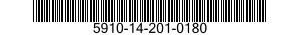 5910-14-201-0180 CAPACITOR,FIXED,CERAMIC DIELECTRIC 5910142010180 142010180