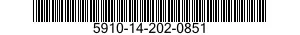 5910-14-202-0851 CAPACITOR,FIXED,CERAMIC DIELECTRIC 5910142020851 142020851