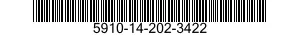 5910-14-202-3422 CAPACITOR,VARIABLE,AIR DIELECTRIC 5910142023422 142023422