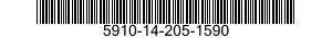 5910-14-205-1590 CAPACITOR,FIXED,PAPER DIELECTRIC 5910142051590 142051590