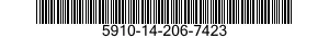 5910-14-206-7423 CAPACITOR,FIXED,PAPER DIELECTRIC 5910142067423 142067423