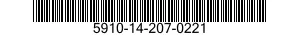 5910-14-207-0221 CAPACITOR,FIXED,PAPER DIELECTRIC 5910142070221 142070221