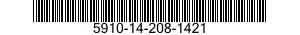 5910-14-208-1421 CAPACITOR,FIXED,PAPER DIELECTRIC 5910142081421 142081421
