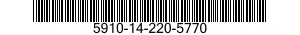 5910-14-220-5770 CAPACITOR,FIXED,MICA DIELECTRIC 5910142205770 142205770