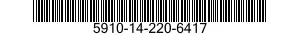 5910-14-220-6417 CAPACITOR,FIXED,PAPER DIELECTRIC 5910142206417 142206417