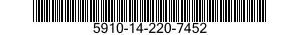 5910-14-220-7452 CAPACITOR,FIXED,CERAMIC DIELECTRIC 5910142207452 142207452