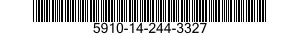 5910-14-244-3327 CAPACITOR,FIXED,GLASS DIELECTRIC 5910142443327 142443327