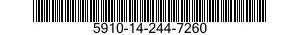 5910-14-244-7260 CAPACITOR,FIXED,PAPER DIELECTRIC 5910142447260 142447260