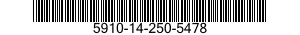 5910-14-250-5478  5910142505478 142505478