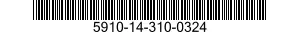 5910-14-310-0324 CAPACITOR,FIXED,METALLIZED,PAPER-PLASTIC DIELECTRIC 5910143100324 143100324