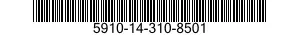 5910-14-310-8501 CAPACITOR,FIXED,METALLIZED,PAPER-PLASTIC DIELECTRIC 5910143108501 143108501