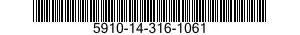 5910-14-316-1061 CAPACITOR,FIXED,METALLIZED,PAPER-PLASTIC DIELECTRIC 5910143161061 143161061