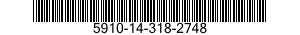 5910-14-318-2748 CAPACITOR,FIXED,METALLIZED,PAPER-PLASTIC DIELECTRIC 5910143182748 143182748