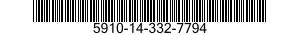 5910-14-332-7794 CAPACITOR,FIXED,MICA DIELECTRIC 5910143327794 143327794