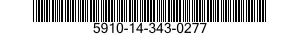 5910-14-343-0277 CAPACITOR,FIXED,METALLIZED,PAPER-PLASTIC DIELECTRIC 5910143430277 143430277