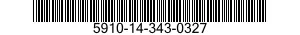 5910-14-343-0327 CAPACITOR,FIXED,METALLIZED,PAPER-PLASTIC DIELECTRIC 5910143430327 143430327