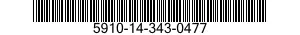 5910-14-343-0477 CAPACITOR,FIXED,METALLIZED,PAPER-PLASTIC DIELECTRIC 5910143430477 143430477