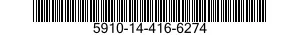 5910-14-416-6274 CAPACITOR,FIXED,METALLIZED,PAPER-PLASTIC DIELECTRIC 5910144166274 144166274