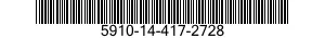 5910-14-417-2728 CAPACITOR,FIXED,METALLIZED,PAPER-PLASTIC DIELECTRIC 5910144172728 144172728