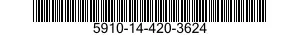 5910-14-420-3624 CAPACITOR,FIXED,PAPER DIELECTRIC 5910144203624 144203624