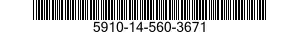 5910-14-560-3671 CAPACITOR,VARIABLE,PLASTIC DIELECTRIC 5910145603671 145603671