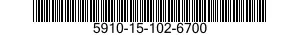 5910-15-102-6700 CAPACITOR,FIXED,ELECTROLYTIC 5910151026700 151026700