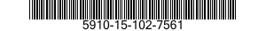 5910-15-102-7561 CAPACITOR,FIXED,METALLIZED,PAPER-PLASTIC DIELECTRIC 5910151027561 151027561