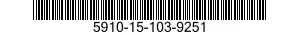 5910-15-103-9251 CONDENSATORE FISSO 5910151039251 151039251