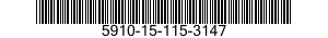 5910-15-115-3147 CAPACITOR,FIXED,METALLIZED,PAPER-PLASTIC DIELECTRIC 5910151153147 151153147