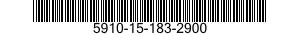 5910-15-183-2900 CONDENSATORE ELETTR 5910151832900 151832900