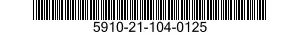 5910-21-104-0125 PIN,STRAIGHT,HEADLESS 5910211040125 211040125