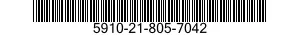 5910-21-805-7042 CAPACITOR,FIXED,PLASTIC DIELECTRIC 5910218057042 218057042