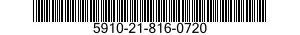 5910-21-816-0720 CAPACITOR,FIXED,PAPER DIELECTRIC 5910218160720 218160720