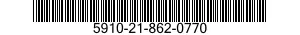 5910-21-862-0770 CAPACITOR,VARIABLE,AIR DIELECTRIC 5910218620770 218620770