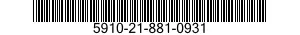 5910-21-881-0931 CAPACITOR,FIXED,ELECTROLYTIC 5910218810931 218810931