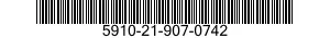 5910-21-907-0742 CAPACITOR,FIXED,ELECTROLYTIC 5910219070742 219070742