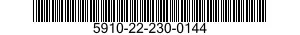 5910-22-230-0144 CAPACITOR,FIXED,PAPER DIELECTRIC 5910222300144 222300144