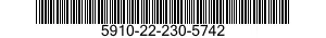 5910-22-230-5742 CAPACITOR,VARIABLE 5910222305742 222305742
