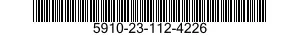 5910-23-112-4226 CAPACITOR 100PF. 5910231124226 231124226