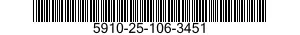 5910-25-106-3451 CAPACITOR,FIXED,CERAMIC DIELECTRIC 5910251063451 251063451