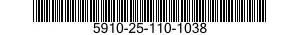 5910-25-110-1038 CAPACITOR,FIXED,PLASTIC DIELECTRIC 5910251101038 251101038