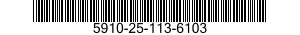 5910-25-113-6103 CAPACITOR,FIXED,ELECTROLYTIC 5910251136103 251136103