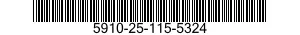 5910-25-115-5324 CAPACITOR,FIXED,ELECTROLYTIC 5910251155324 251155324