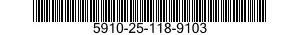 5910-25-118-9103 CAPACITOR,FIXED,PLA 5910251189103 251189103