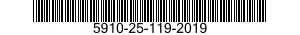 5910-25-119-2019 CAPACITOR,FIXED,PLA 5910251192019 251192019