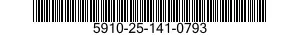5910-25-141-0793 CAPACITOR,FIXED,ELECTRICAL 5910251410793 251410793