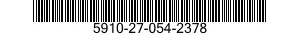 5910-27-054-2378 CAPACITOR,FIXED,METALLIZED,PAPER-PLASTIC DIELECTRIC 5910270542378 270542378